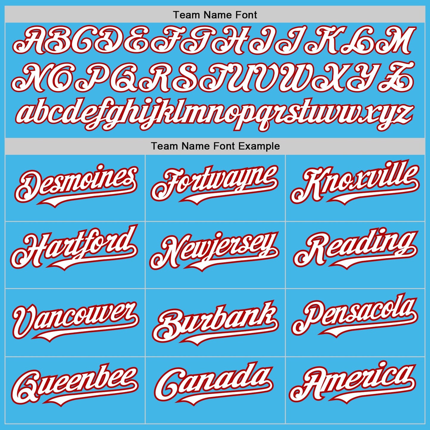 Custom Sky Blue White-Red 3 Colors Arm Shapes Authentic Baseball Jersey view 5