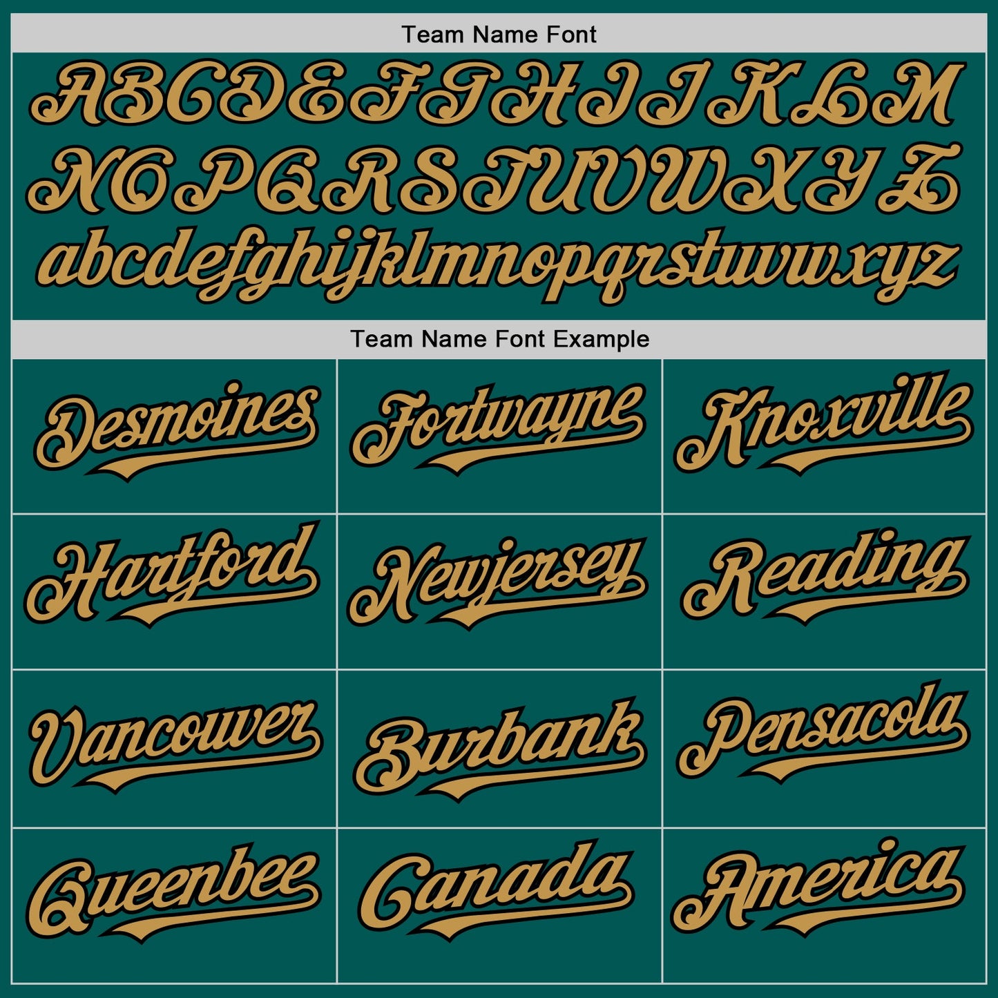 Custom Midnight Green Old Gold-Black 3 Colors Arm Shapes Authentic Baseball Jersey view 5