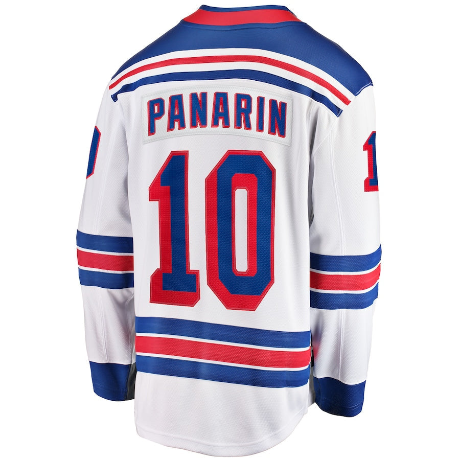 NY.Rangers #10 Artemi Panarin Fanatics Branded Away Premier Breakaway Player Jersey White Stitched American Hockey Jerseys - Main View
