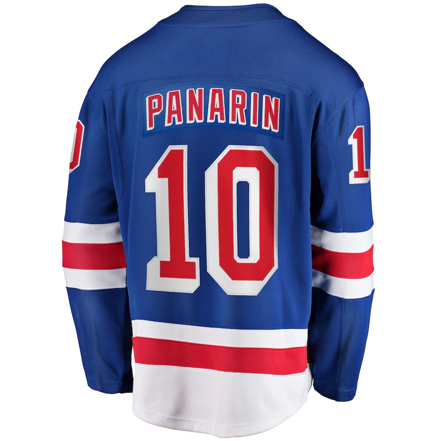 NY.Rangers #10 Artemi Panarin Fanatics Branded Premier Breakaway Player Jersey  Blue Stitched American Hockey Jerseys - Main View
