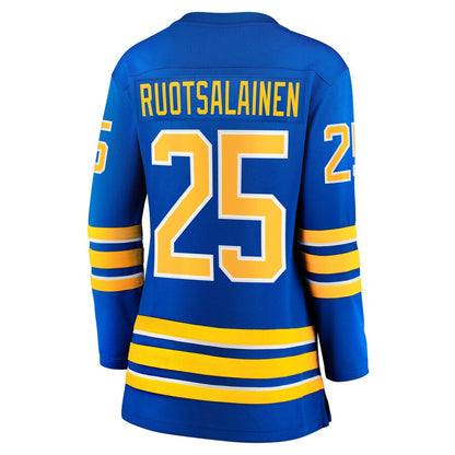 B.Sabres #25 Arttu Ruotsalainen Fanatics Branded Home Breakaway Player Jersey Royal Stitched American Hockey Jerseys - Main View