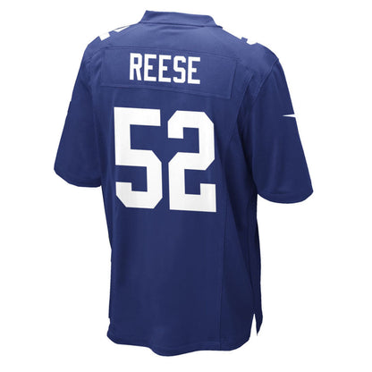 NY.Giants #52 Arvell Reese Royal Team Game Stitched American Football Jerseys - Main View