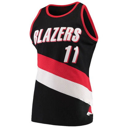 P.Trail Blazers #11 Arvydas Sabonis Mitchell & Ness Hardwood Classics Swingman Jersey  Black Stitched American Basketball Jersey - Main View