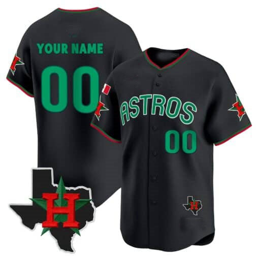 Custom Houston Astros Mexico Texas Patch Vapor Premier Limited V3 – All Stitched Baseball Jersey - Main View