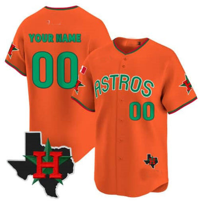 Custom Houston Astros Mexico Texas Patch Vapor Premier Limited V3 – All Stitched Baseball Jersey view 3