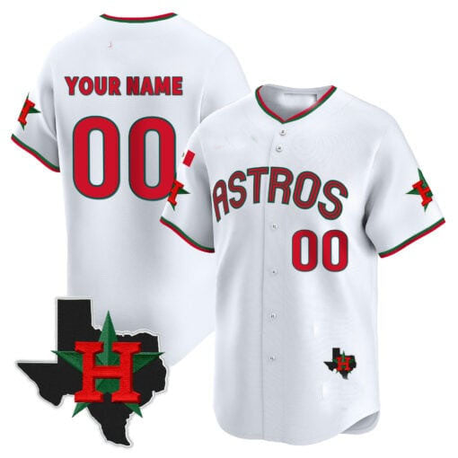 Custom Houston Astros Mexico Texas Patch Vapor Premier Limited V3 – All Stitched Baseball Jersey view 5