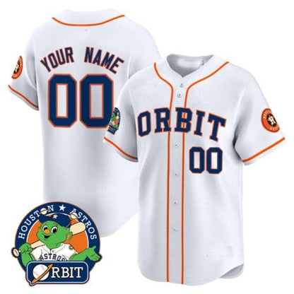 Custom Houston Astros Orbit Patch Vapor Premier Limited – All Stitched Baseball Jersey view 5