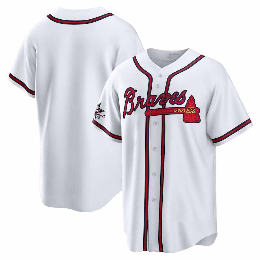 Atlanta Braves 2025 All-Star Game Home Replica Jersey - White Baseball Jersey - Main View
