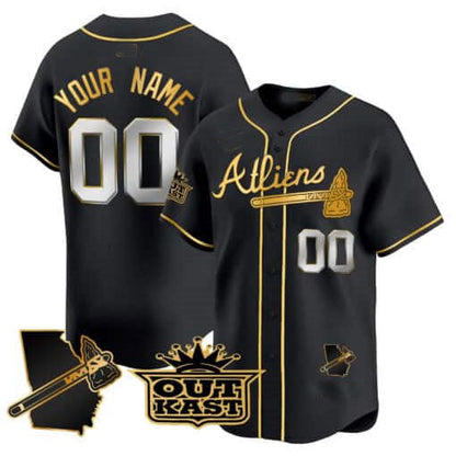 Custom Atlanta Braves Atliens Vapor Premier Limited V2 – All Stitched Baseball Jersey view 2