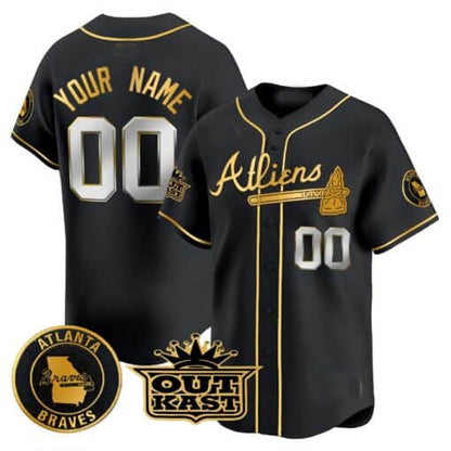 Custom Atlanta Braves Atliens Vapor Premier Limited – All Stitched Baseball Jersey view 2