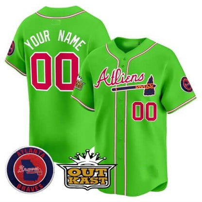 Custom Atlanta Braves Atliens Vapor Premier Limited – All Stitched Baseball Jersey view 5