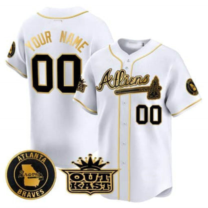 Custom Atlanta Braves Atliens Vapor Premier Limited – All Stitched Baseball Jersey view 3
