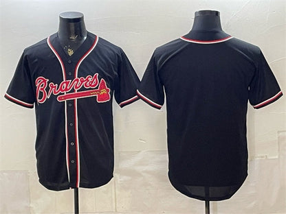 Atlanta Braves Blank 2026 Fashion Replica Black Out Stitched Jersey - Main View