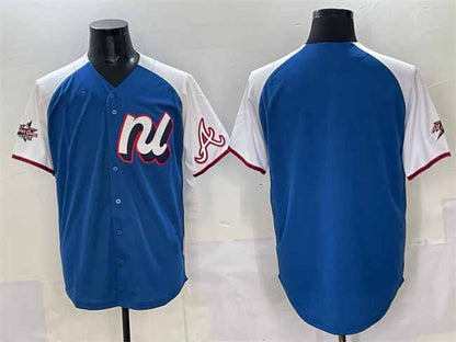Atlanta Braves National League Blank Blue Alternate 2025 All-Star Edition Limited Stitched Baseball Jersey - Main View