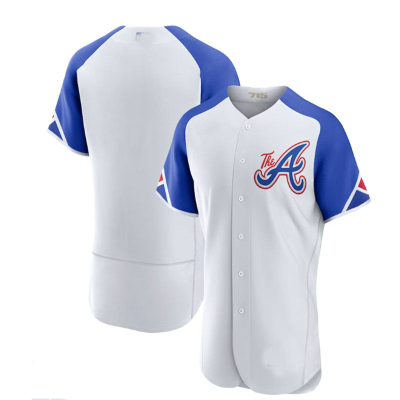 Atlanta Braves White 2023 City Connect Authentic Jersey Stitches Baseball Jerseys - Main View