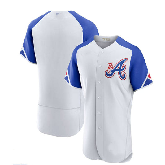 Atlanta Braves White 2023 City Connect Authentic Jersey Stitches Baseball Jerseys - Main View