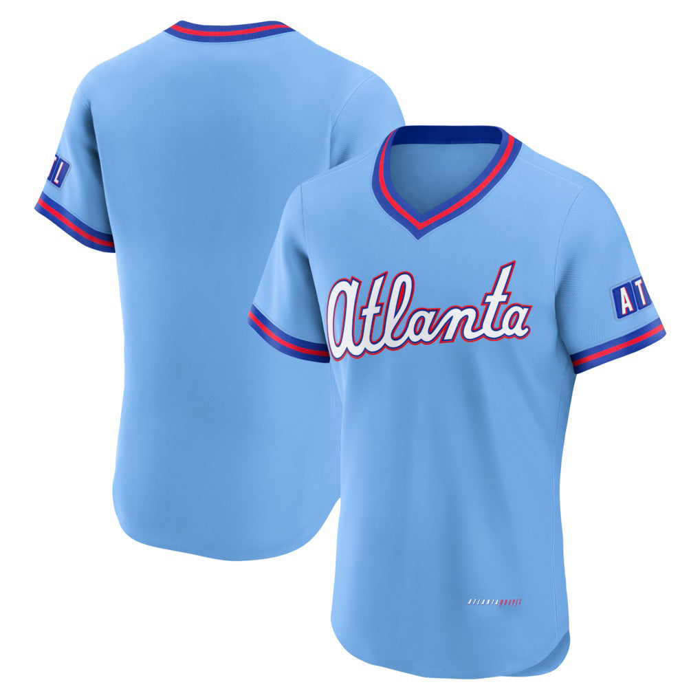 Atlanta Braves Powder Blue 2026 City Connect Authentic Stitched Baseball Jersey - Main View