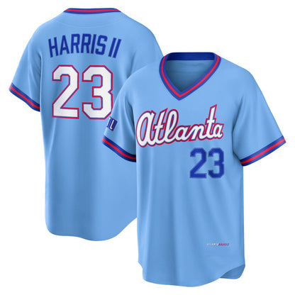 Atlanta Braves #23 Michael Harris II Powder Blue 2026 City Connect Stadium Stitched Baseball Jersey - Main View