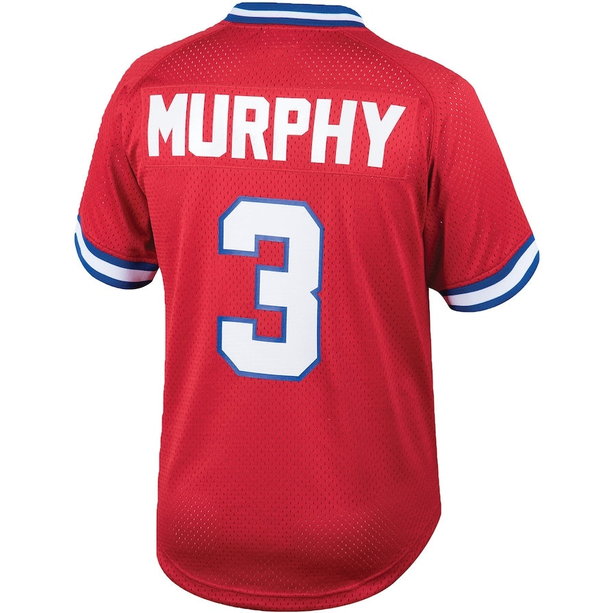 A.Braves #3 Dale Murphy Mitchell & Ness Cooperstown Collection Big & Tall Mesh Batting Practice Jersey - Red - Main View