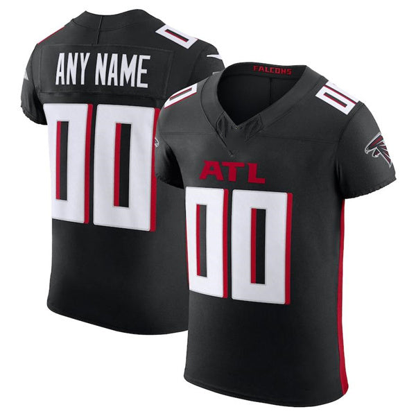 Custom A.Falcons Black Scarlet Vapor F.U.S.E. Elite  Jersey Stitched American Football Jerseys - Main View