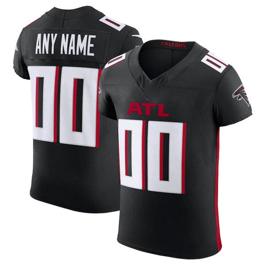 Custom A.Falcons Black Scarlet Vapor F.U.S.E. Elite  Jersey Stitched American Football Jerseys - Main View