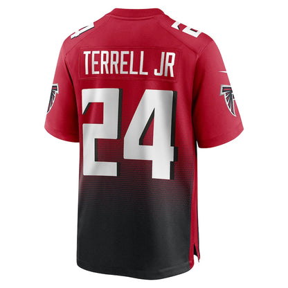 A.Falcons #24 A.J. Terrell Jr.  Red Game Jersey Stitched American Football Jerseys - Main View