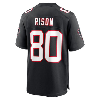 A.Falcons #80 Andre Rison Black Retired Player Jersey Stitched American Football Jerseys - Main View