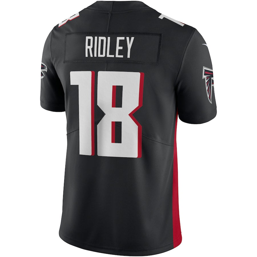 A.Falcons #18 Calvin Ridley Black Vapor Limited  Stitched American Football Jerseys - Main View