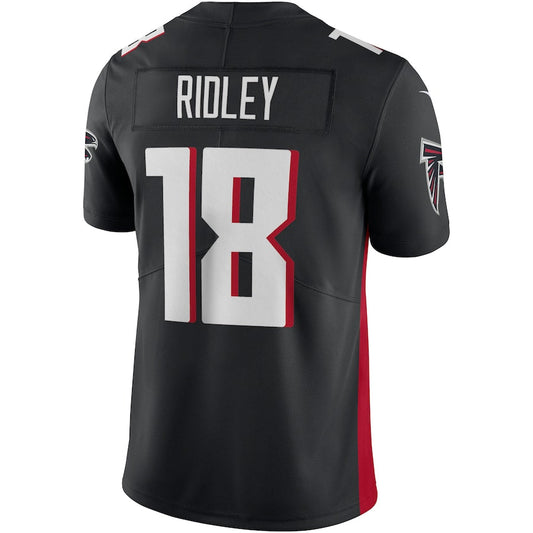 A.Falcons #18 Calvin Ridley Black Vapor Limited  Stitched American Football Jerseys - Main View