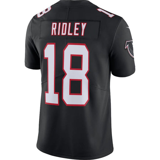 A.Falcons #18 Calvin Ridley Black Vapor Limited Player Jersey Stitched American Football Jerseys - Main View