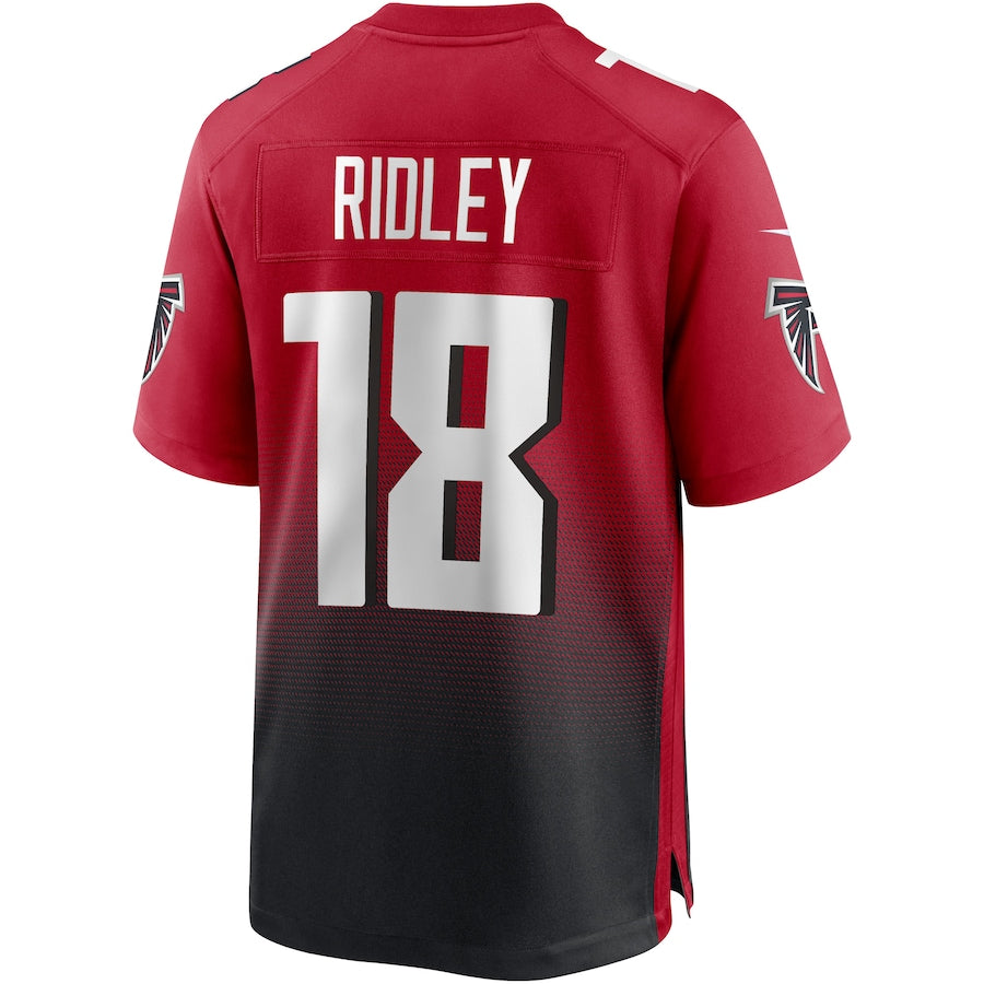 A.Falcons #18 Calvin Ridley Red 2nd Alternate Game Jersey Stitched American Football Jerseys - Main View