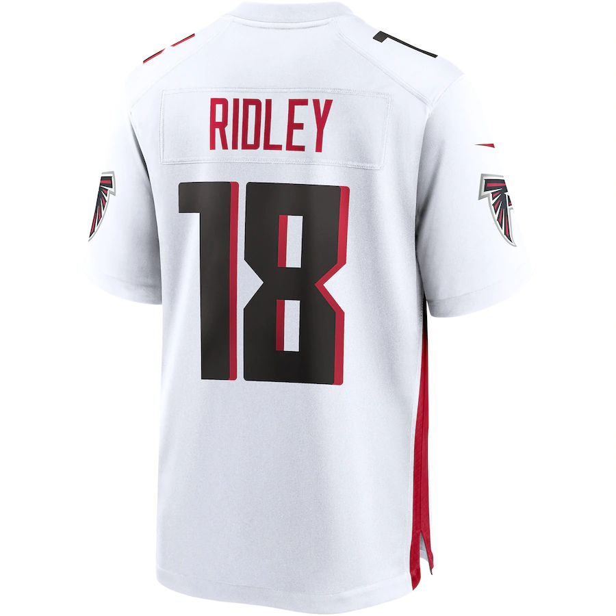 A.Falcons #18 Calvin Ridley White Game Jersey Stitched American Football Jerseys - Main View