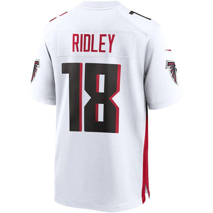 A.Falcons #18 Calvin Ridley White Game Jersey Stitched American Football Jerseys - Main View