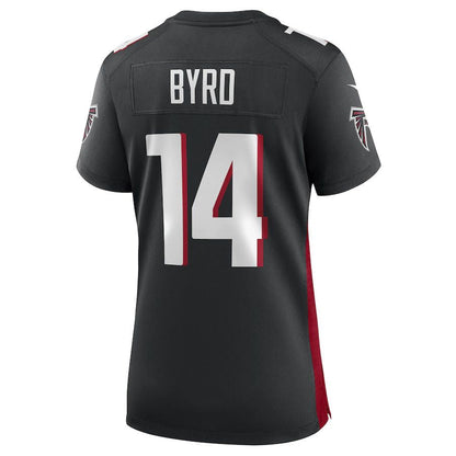 A.Falcons #14 Damiere Byrd Black Game Player Jersey Stitched American Football Jerseys - Main View