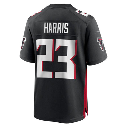 A.Falcons #23 Erik Harris Black Game Player Jersey Stitched American Football Jerseys - Main View