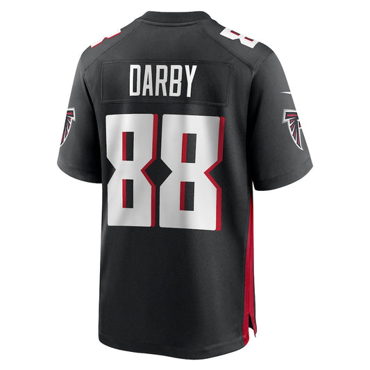 A.Falcons #88 Frank Darby Black Game Jersey Stitched American Football Jerseys - Main View