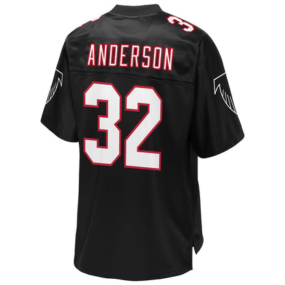 A.Falcons #32 Jamal Anderson Pro Line Black Retired Player Jersey Stitched American Football Jerseys - Main View