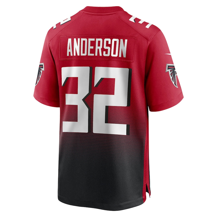 A.Falcons #32 Jamal Anderson Red Retired Player Alternate Game Jersey Stitched American Football Jerseys - Main View