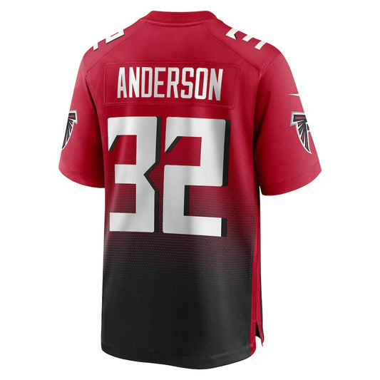 A.Falcons #32 Jamal Anderson Red Retired Player Alternate Game Jersey Stitched American Football Jerseys - Main View