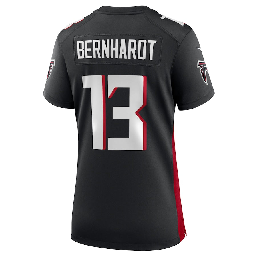 A.Falcons #13 Jared Bernhardt Black Player Game Jersey Stitched American Football Jerseys - Main View