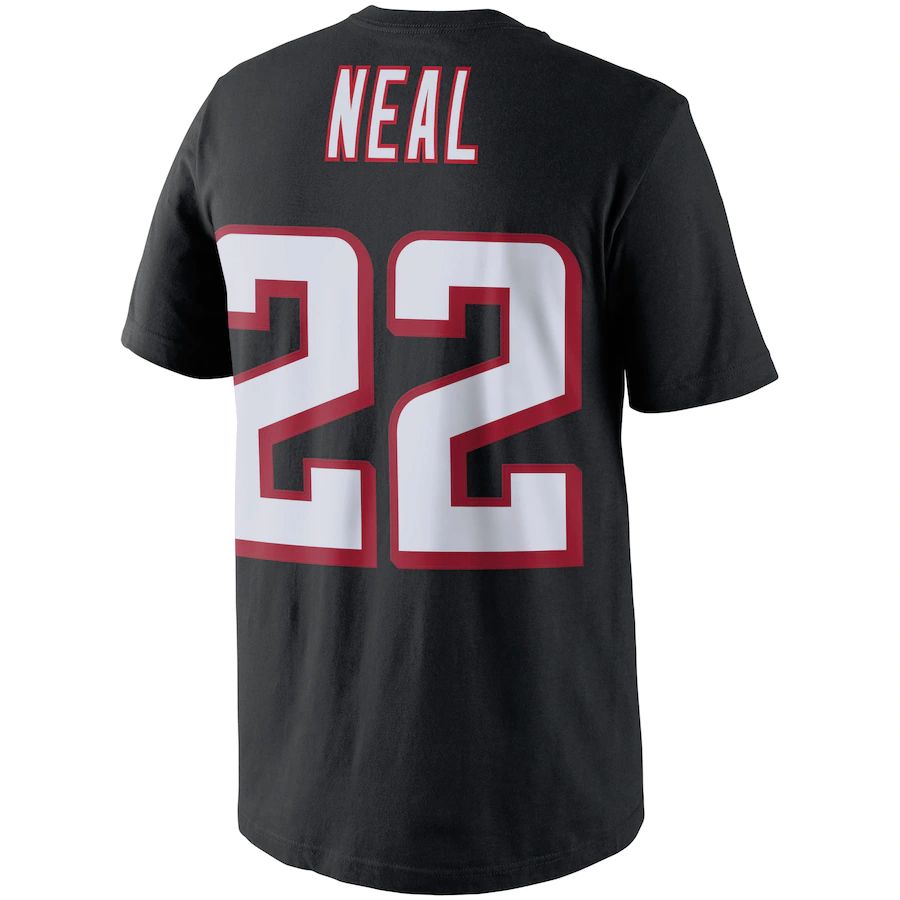 A.Falcons #22 Keanu Neal Black Player Pride Name & Number T-Shirt Stitched American Football Jerseys - Main View