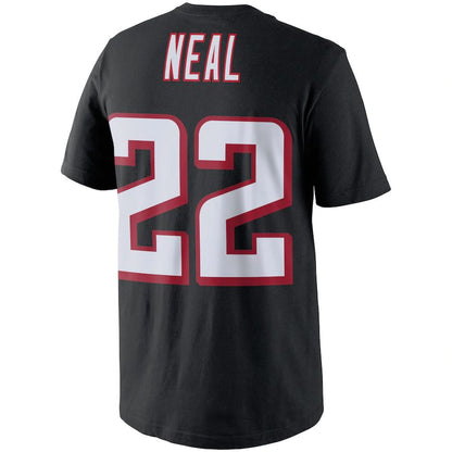 A.Falcons #22 Keanu Neal Black Player Pride Name & Number T-Shirt Stitched American Football Jerseys - Main View