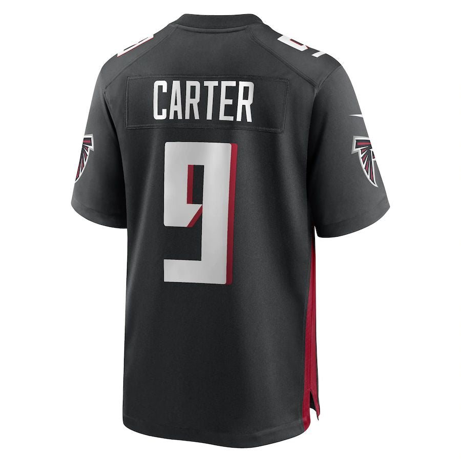 A.Falcons #9 Lorenzo Carter Black Game Player Jersey Stitched American Football Jerseys - Main View