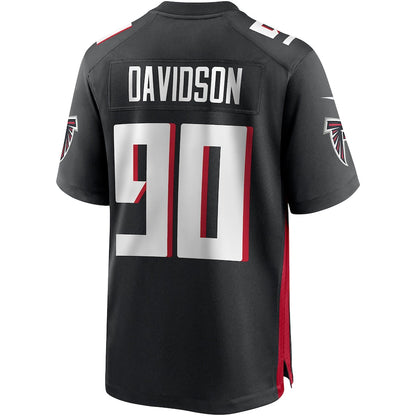 A.Falcons #90 Marlon Davidson Black Player Game Jersey Stitched American Football Jerseys - Main View