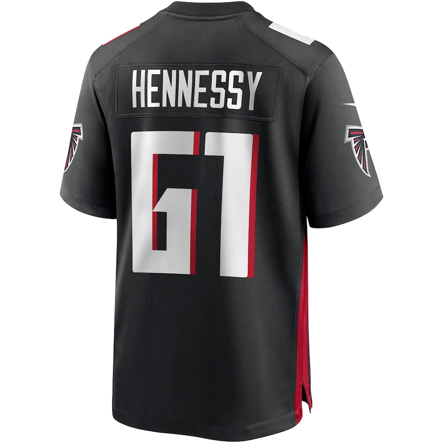 A.Falcons #61 Matt Hennessy Black Player Game Jersey Stitched American Football Jerseys - Main View
