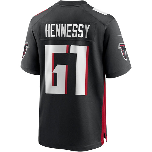 A.Falcons #61 Matt Hennessy Black Player Game Jersey Stitched American Football Jerseys - Main View