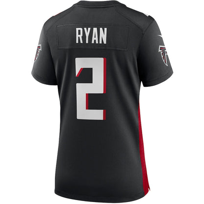 A.Falcons #2 Matt Ryan Black Player Game Jersey Stitched American Football Jerseys - Main View
