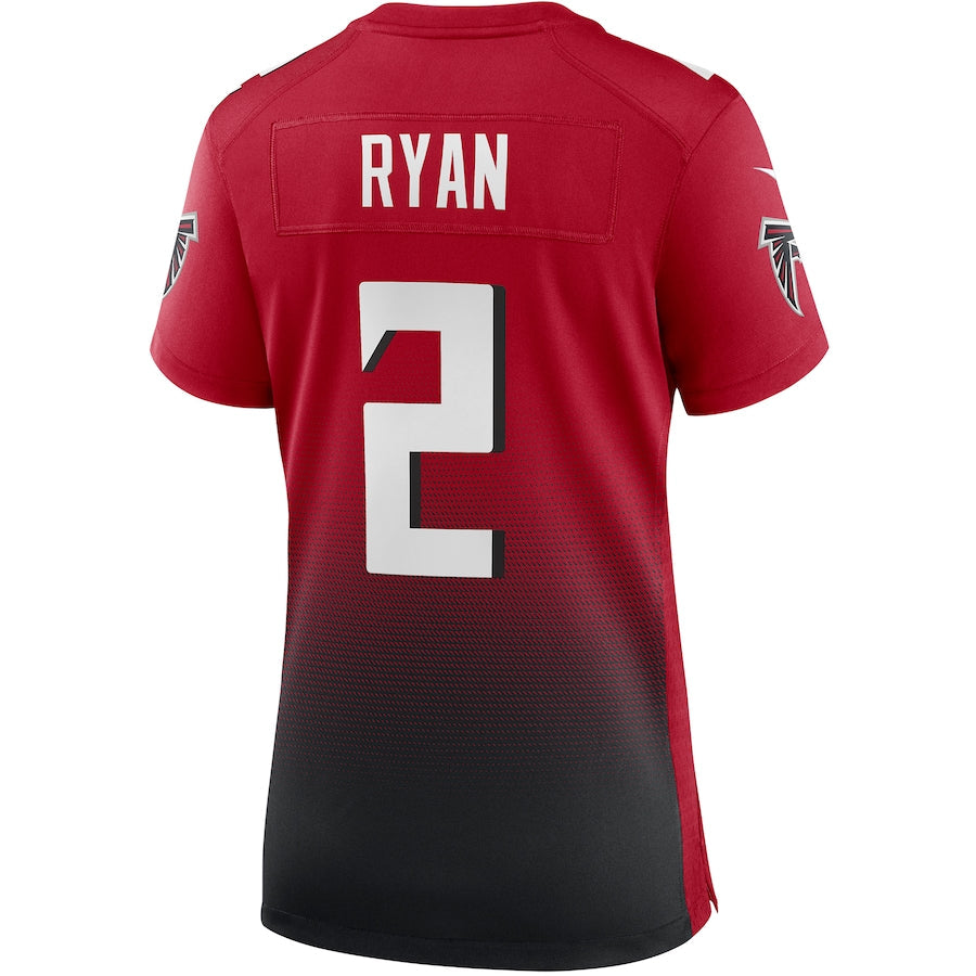 A.Falcons #2 Matt Ryan Red 2nd Alternate Game Jersey Stitched American Football Jerseys - Main View