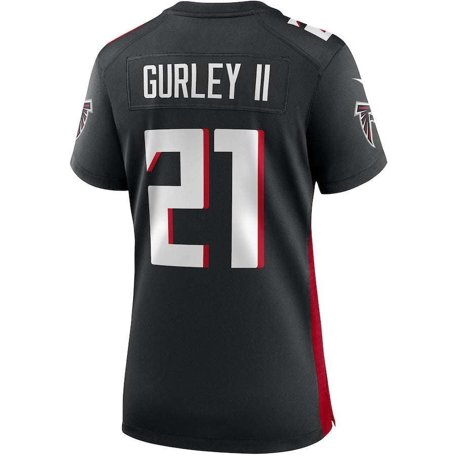 A.Falcons #21 Todd Gurley II Black Player Game Jersey Stitched American Football Jerseys - Main View