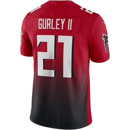 A.Falcons #21 Todd Gurley II Red 2nd Alternate Vapor Limited Jersey Stitched American Football Jerseys - Main View